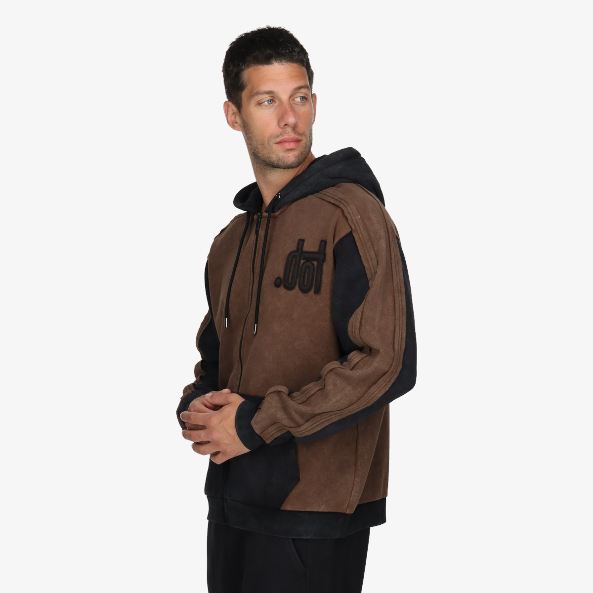 DOT KAPUCAR DOT MENS FULL ZIP HOODY 