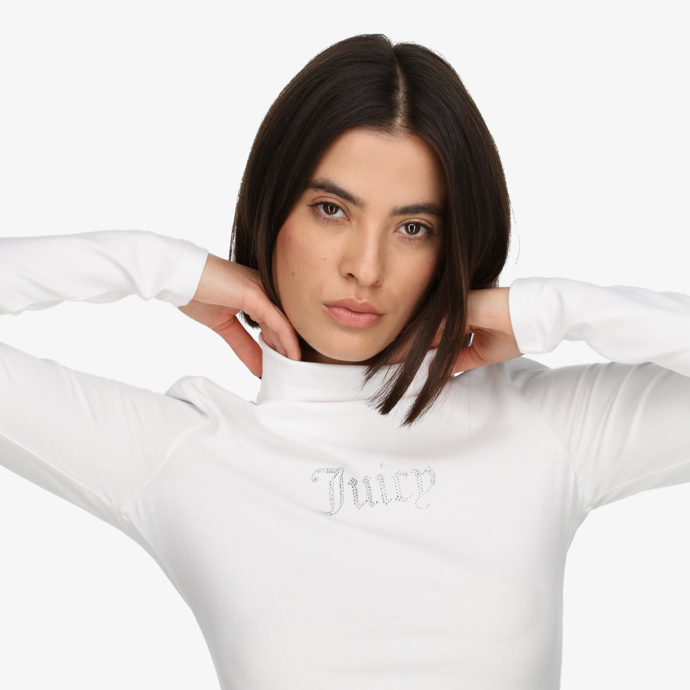 JUICY COUTURE KAPUCAR VIRGO DIAMANTE ROLL NECK TOP 