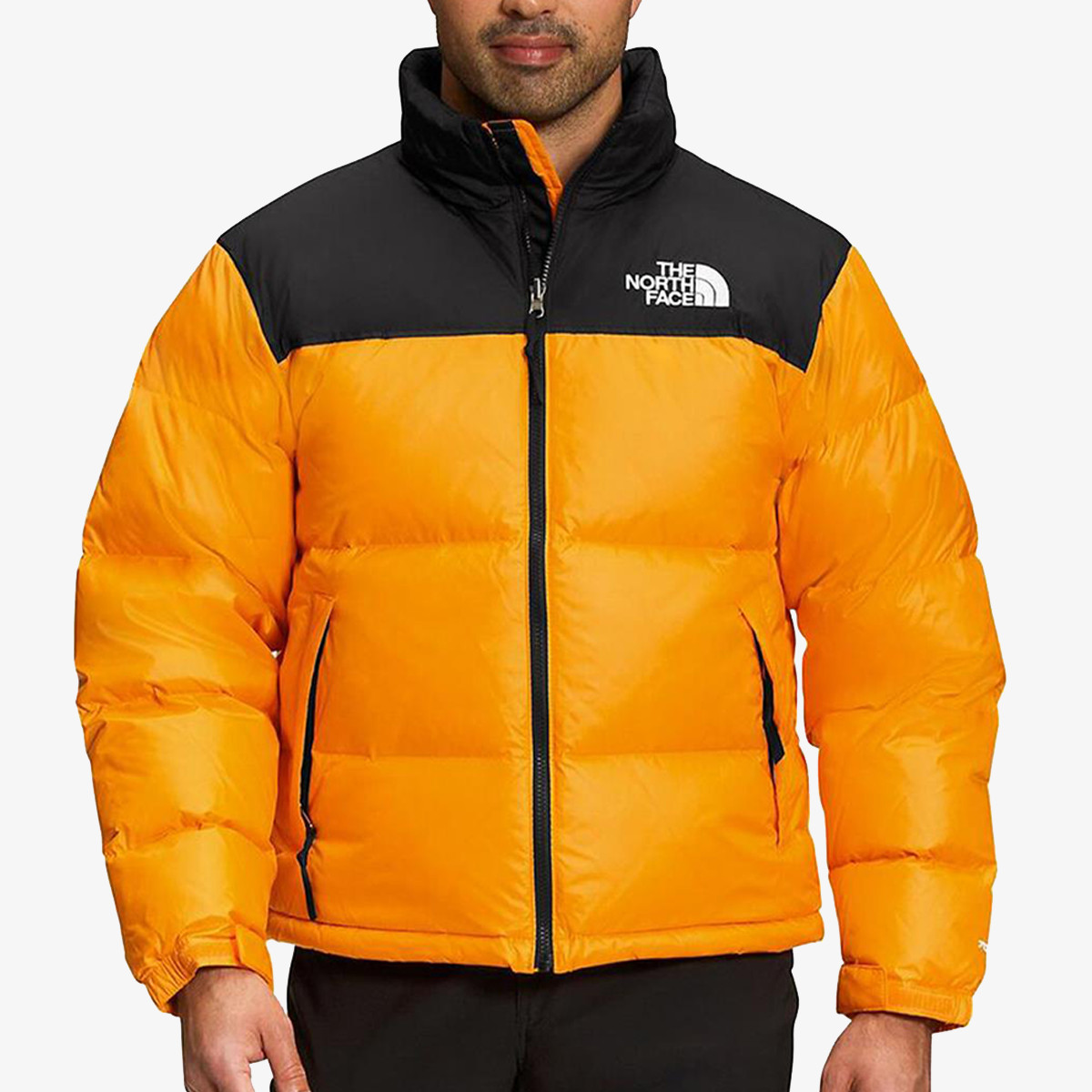 North face persian orange nuptse shop