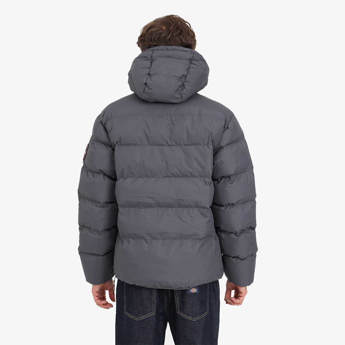 NAPAPIJRI JAKNA RAINFOREST OP WI PUF DARK GREY SOLID 