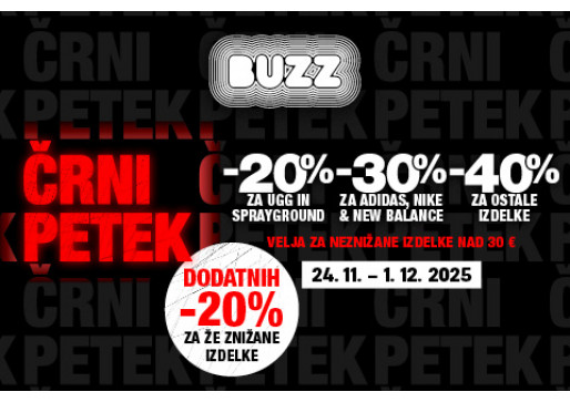 Črni petek v trgovinah BUZZ