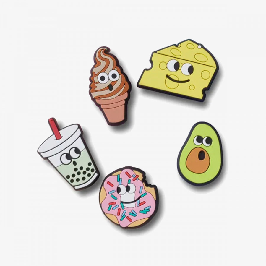 CROCS OBESKI ZA KLJUČE Lights Up Food Friends 5 Pack 