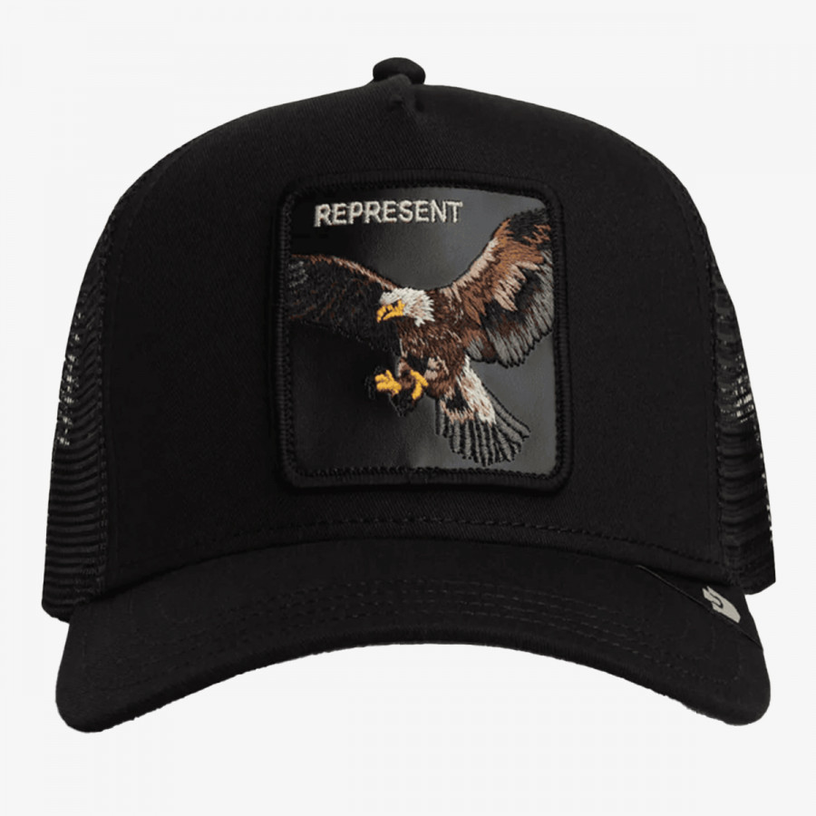 GOORIN BROS KAPE S ŠILTOM REPRESENT EAGLE TRUCKER 