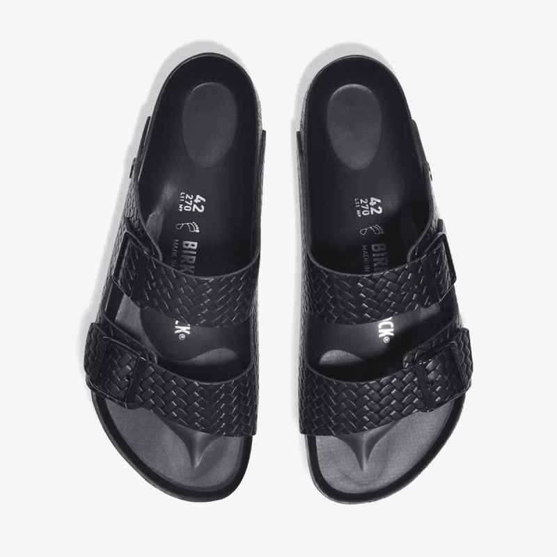 BIRKENSTOCK Natikači Arizona LENA Woven Emboss Black HEX 