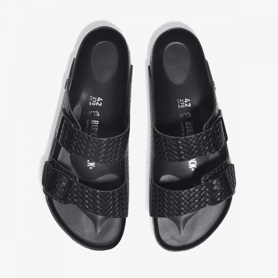 BIRKENSTOCK Natikači Arizona LENA Woven Emboss Black HEX 