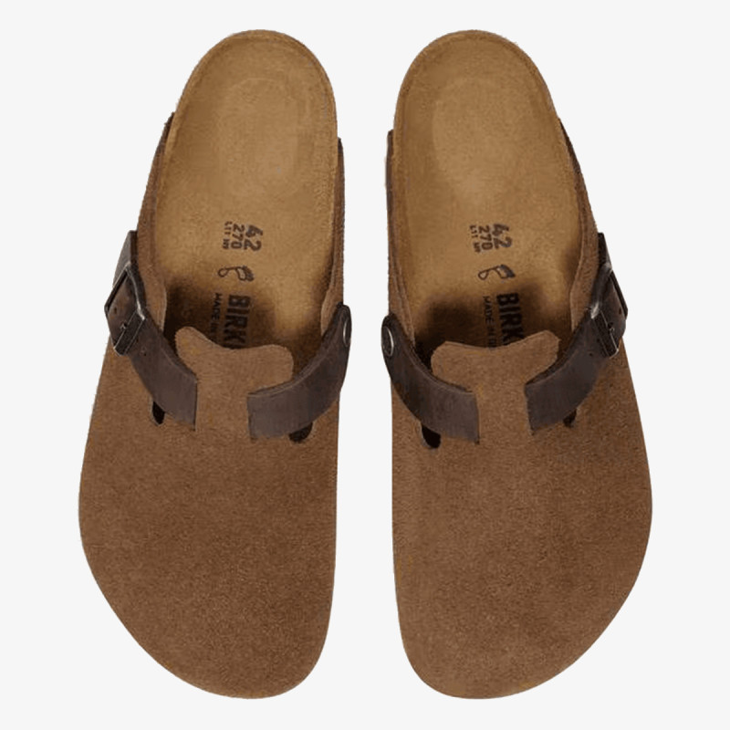 BIRKENSTOCK Natikači Boston LEVE/LEOI Dark Tea 
