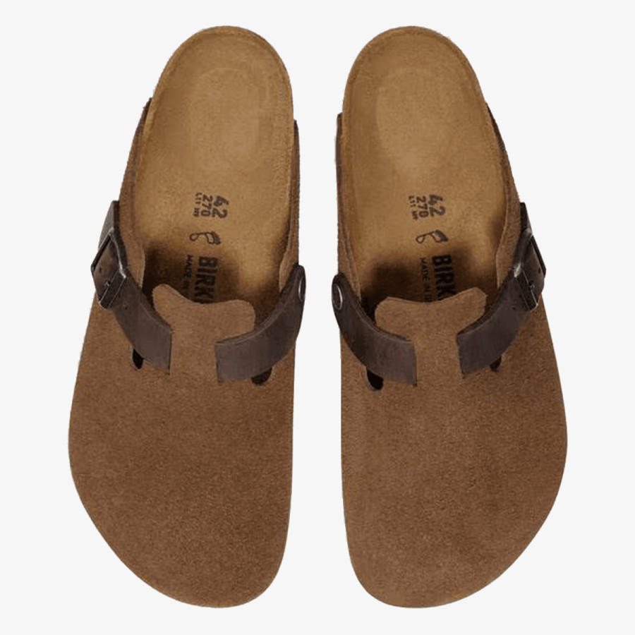 BIRKENSTOCK Natikači Boston LEVE/LEOI Dark Tea 