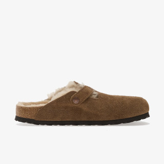 BIRKENSTOCK Natikači Boston Shear LEVE Dark Tea LAF 