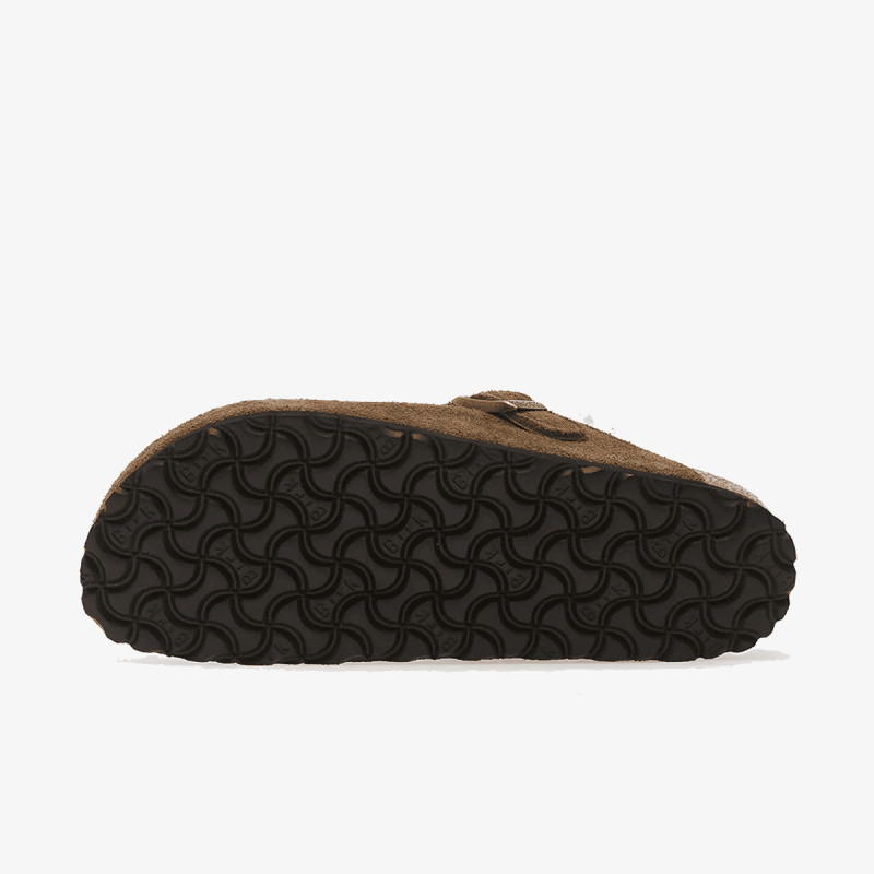 BIRKENSTOCK Natikači Boston Shear LEVE Dark Tea LAF 