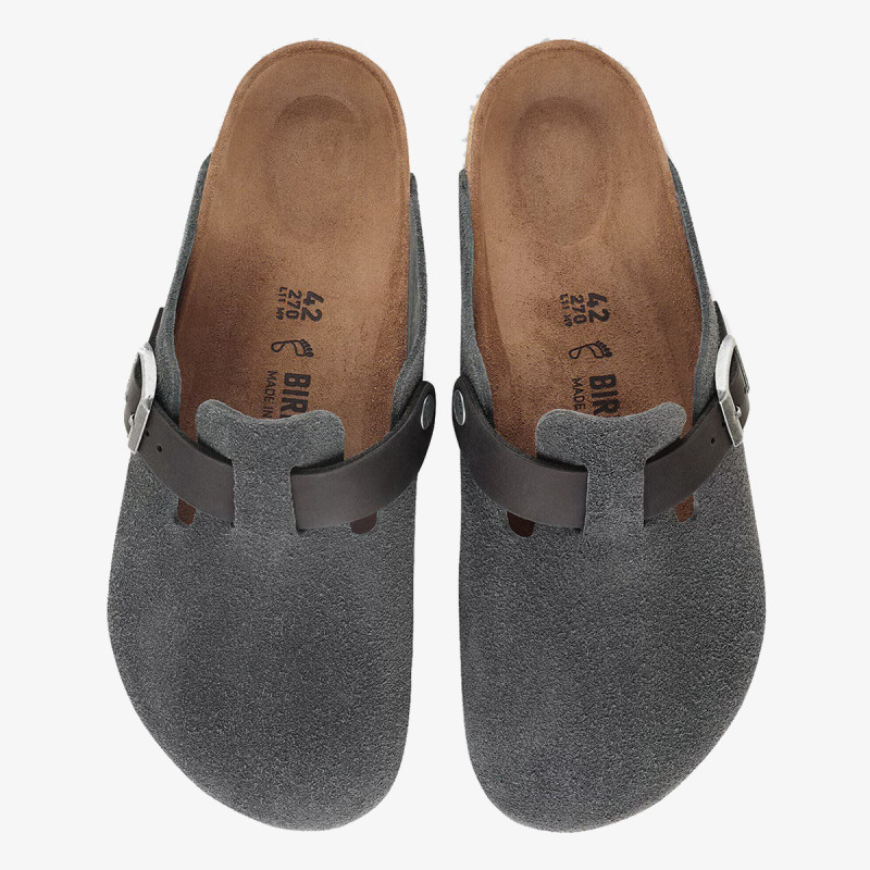 BIRKENSTOCK Natikači Boston LEVE/LEOI Charcoal 