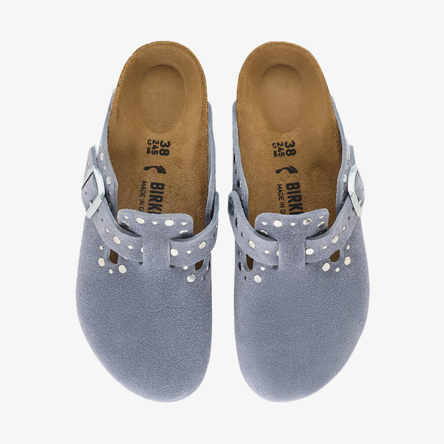 BIRKENSTOCK Natikači Boston Rivet LEVE Stone Blue 