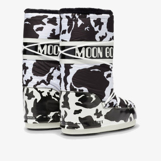 MOON BOOT ŠKORNJI MOON BOOT CLASSIC COW PRINTED BLACK/WHIT 