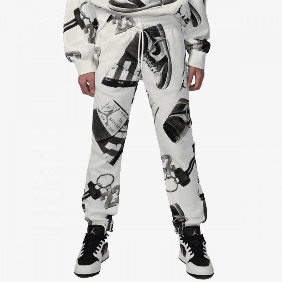 NIKE SPODNJI DELI TRENIRKE JDG WJ BROOKLYN FLC PANT AOP 
