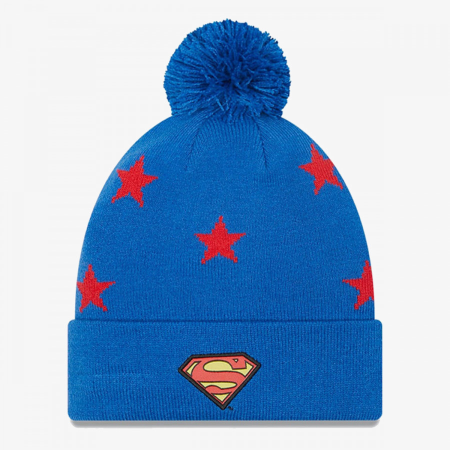 NEW ERA KAPE KAPA OTR.CHYT STAR BOBBLE BEANIE SUPERMAN BAZ 