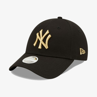 NEW ERA KAPE KAPA WMNS METALLIC LOGO 9FORTY NEYYAN  BLKMTG 