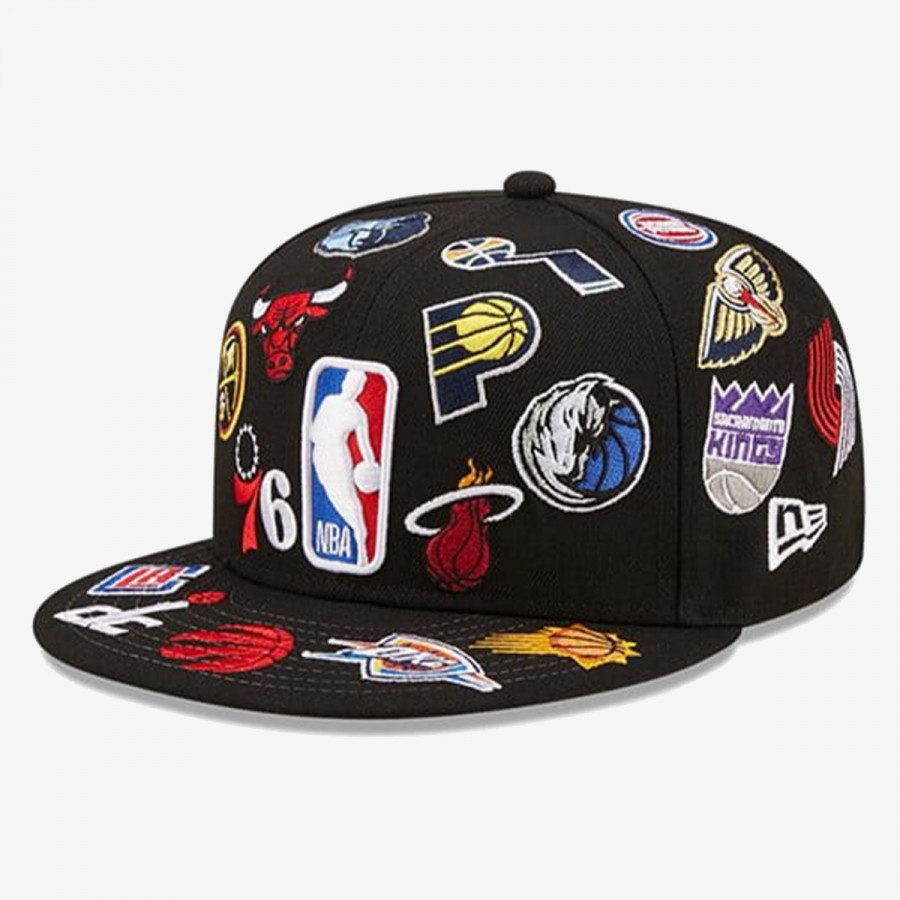 NEW ERA KAPE KAPA ALL OVER PATCH 59FIFTY NBA ALL BLK 