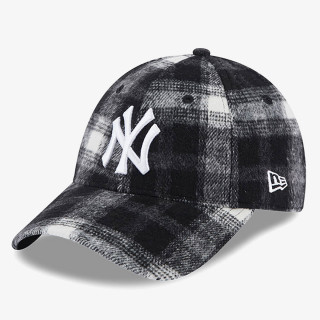 NEW ERA KAPE S ŠILTOM KAPA WMNS PLAID 9FORTY NEYYAN BLKWHI 