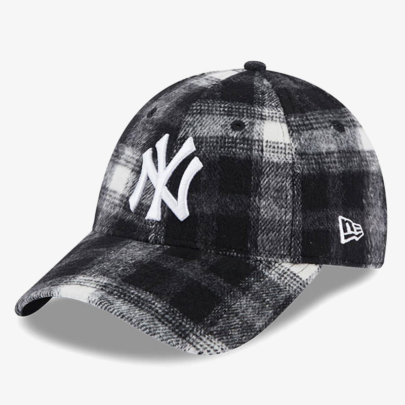 NEW ERA KAPE S ŠILTOM KAPA WMNS PLAID 9FORTY NEYYAN BLKWHI 