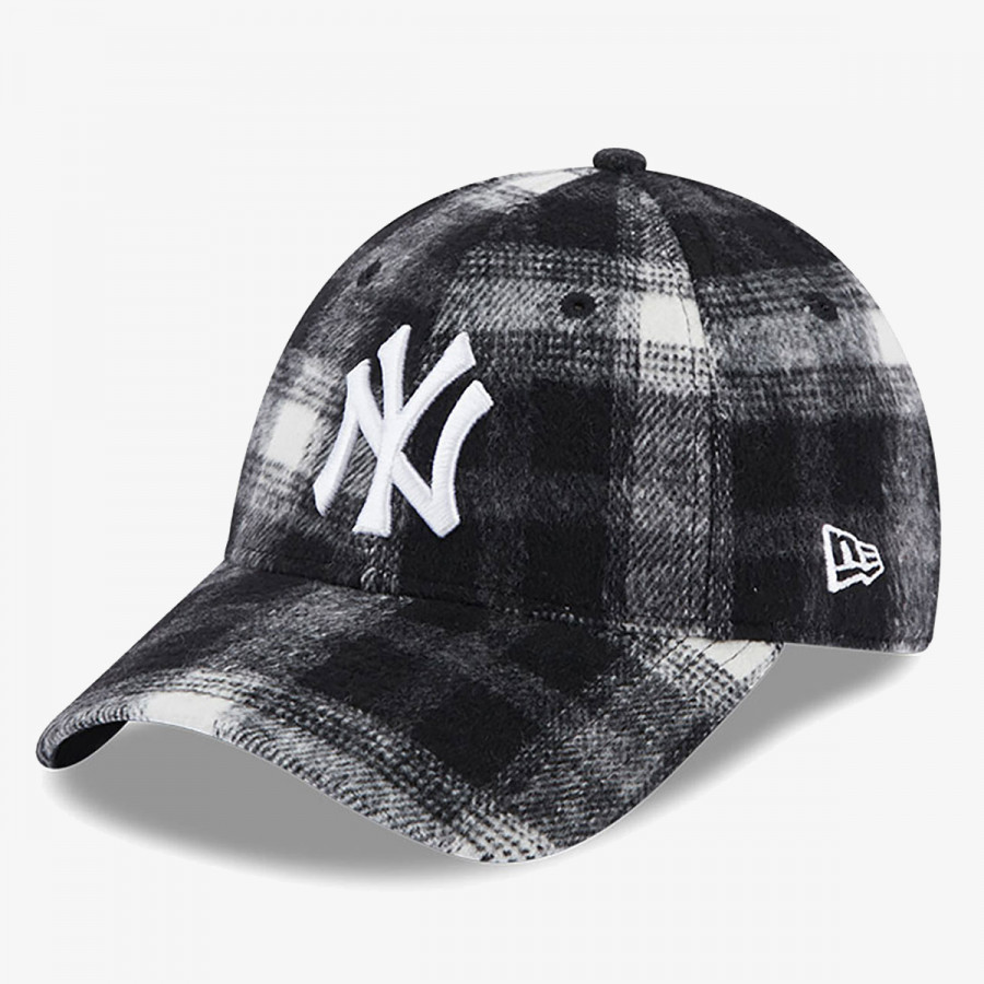 NEW ERA KAPE S ŠILTOM KAPA WMNS PLAID 9FORTY NEYYAN BLKWHI 