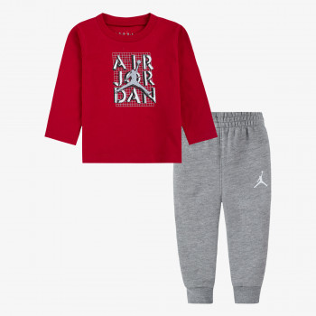 NIKE TRENIRKA JDB AIR JORDAN STACKED LS TEE 