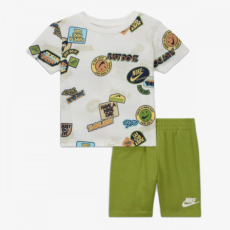 NIKE KRATKE HLAČE IN MAJICA NKB B NSW AOP FT SHORT SET 