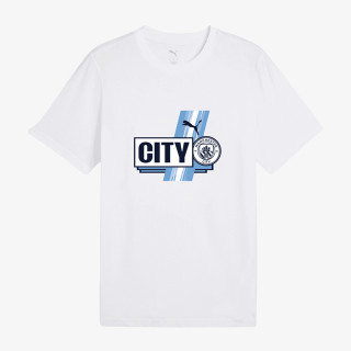 PUMA KRATKA MAJICA MCFC FtblCulture Tee Puma White-Team Lig 