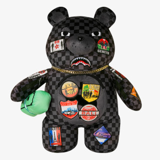 SPRAYGROUND Nahrbtnik GLOBAL MOGUL LOST TICKET MONEY BEAR 