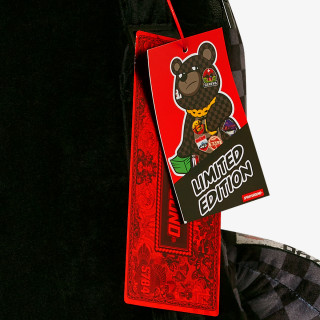 SPRAYGROUND Nahrbtnik GLOBAL MOGUL LOST TICKET MONEY BEAR 