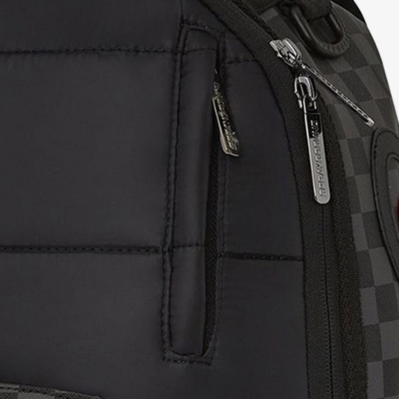 SPRAYGROUND Nahrbtnik BLACK PUFFER GREY CHECK BACKPACK 