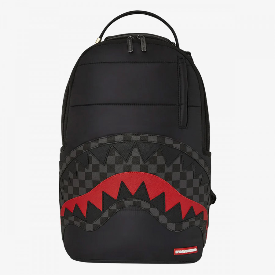 SPRAYGROUND Nahrbtnik BLACK PUFFER GREY CHECK BACKPACK 