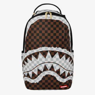 SPRAYGROUND Nahrbtnik CREAM AND BROWN TEAR CHECK BACKPACK 