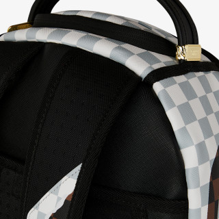SPRAYGROUND Nahrbtnik CREAM AND BROWN TEAR CHECK BACKPACK 