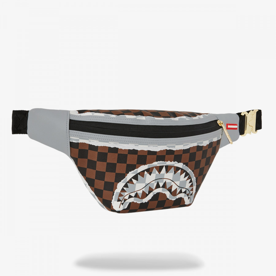 SPRAYGROUND Torbica CREAM AND BROWN TEAR CHECK CROSSBODY 