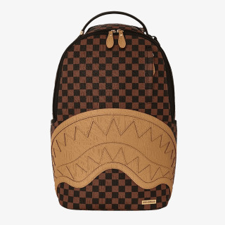 SPRAYGROUND Nahrbtnik EMBOSSED CHECK BROWN BACKPACK 