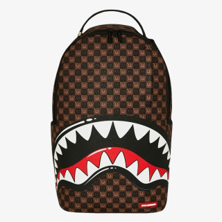 SPRAYGROUND Nahrbtnik SHARKS IN PARIS WTF BUBBLE BROWN CHECK B 