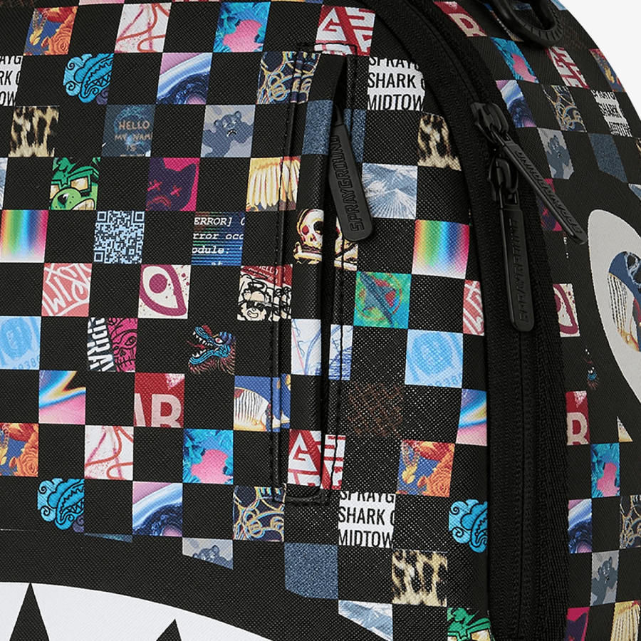 SPRAYGROUND Nahrbtnik CRAZY CHECK BACKPACK 