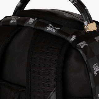 SPRAYGROUND Nahrbtnik GRAY PEEKING CHARACTER CHECK BACKPACK 
