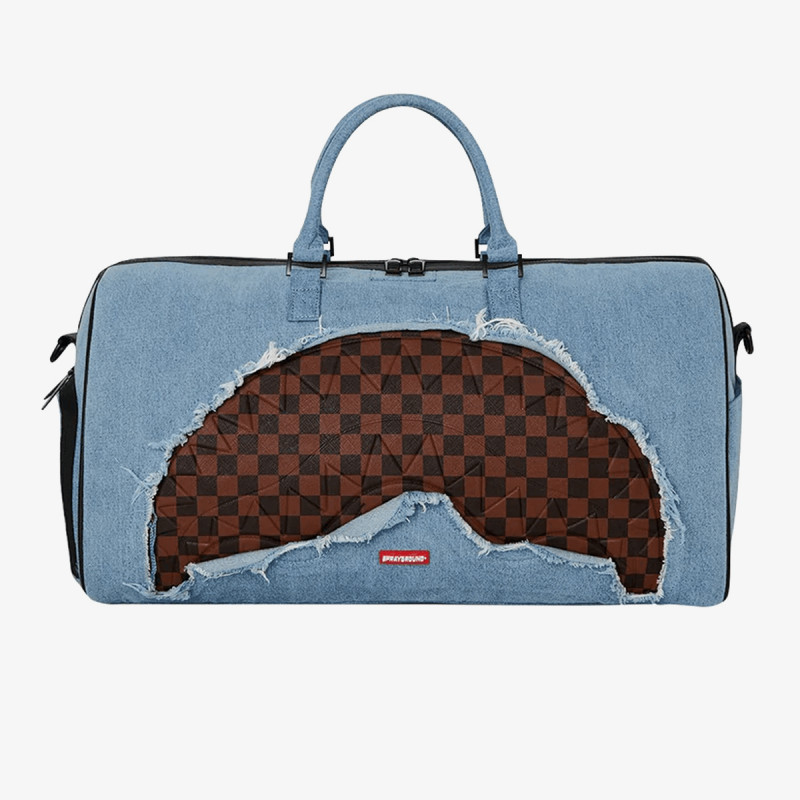 SPRAYGROUND Nahrbtnik DENIM SHARK DUFFLE 