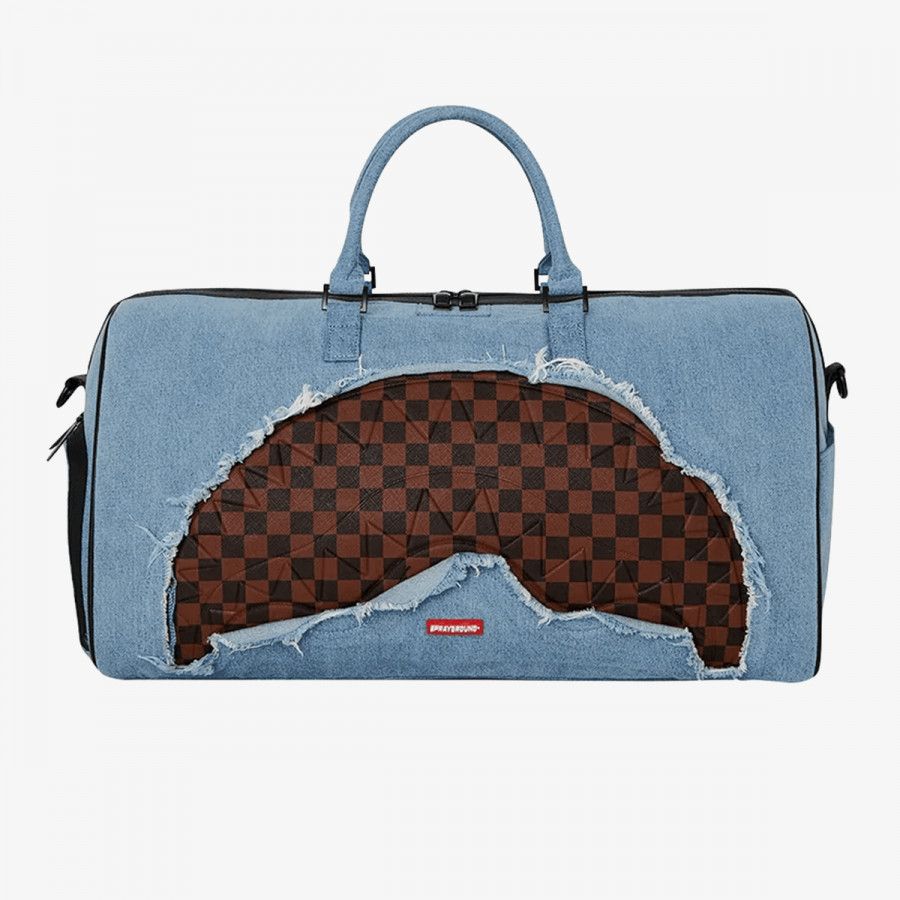 SPRAYGROUND Nahrbtnik DENIM SHARK DUFFLE 