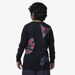 MAJICA Z DOLGIMI ROKAVI JDB ALL OVER RETRO L/S TEE 