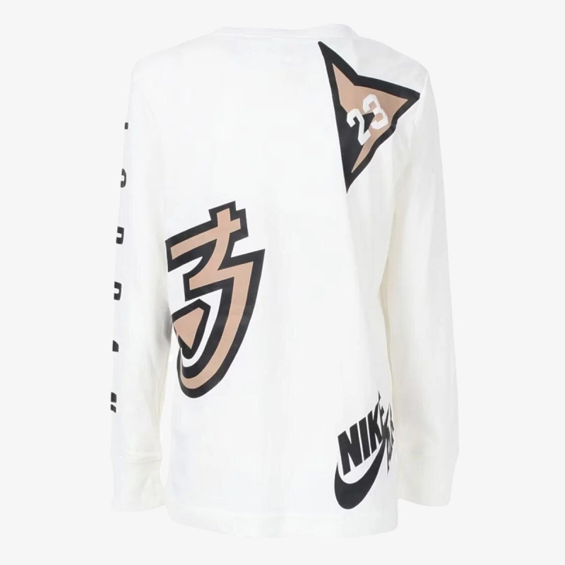 JORDAN MAJICA Z DOLGIMI ROKAVI JDB ALL OVER RETRO L/S TEE 