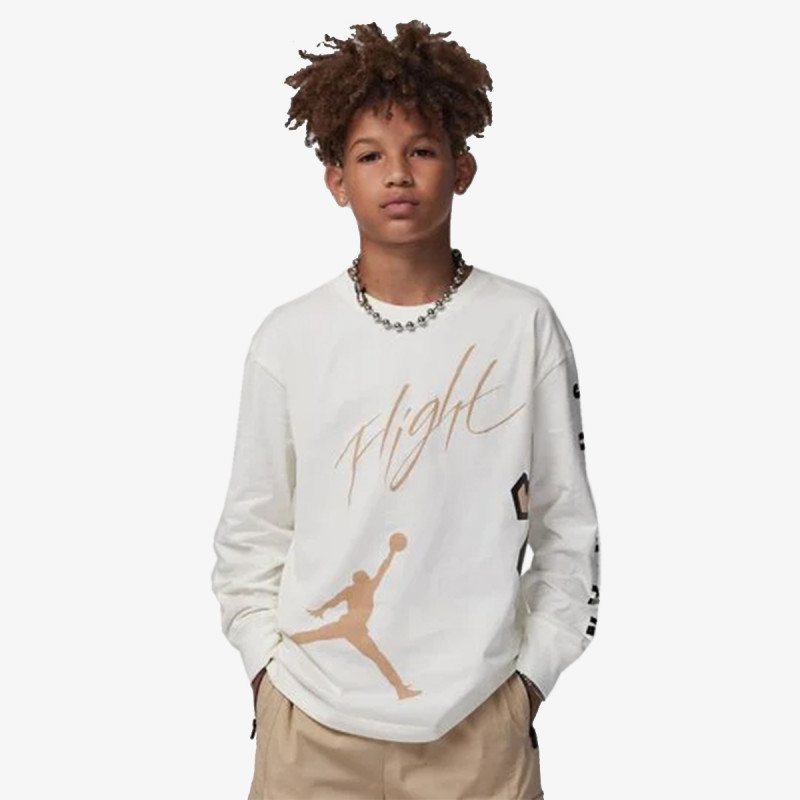 JORDAN MAJICA Z DOLGIMI ROKAVI JDB ALL OVER RETRO L/S TEE 