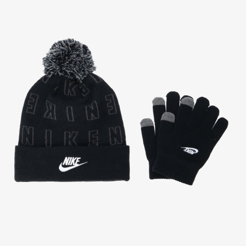NIKE Set NIKE JACQUARD POM BEANIE SET 