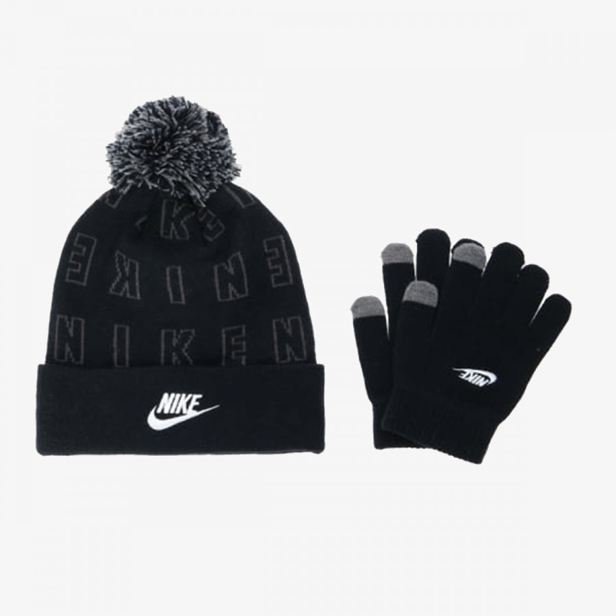 NIKE SET NIKE JACQUARD POM BEANIE SET 