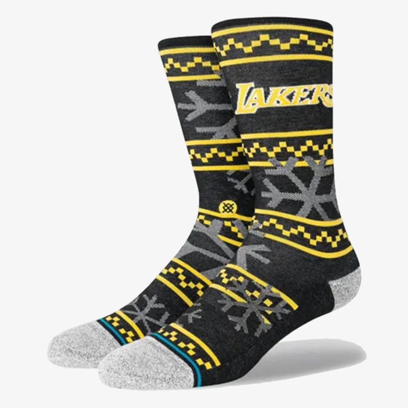 STANCE Nogavice LAKERS FROSTED 2 BLACK L CREW LIGHT 