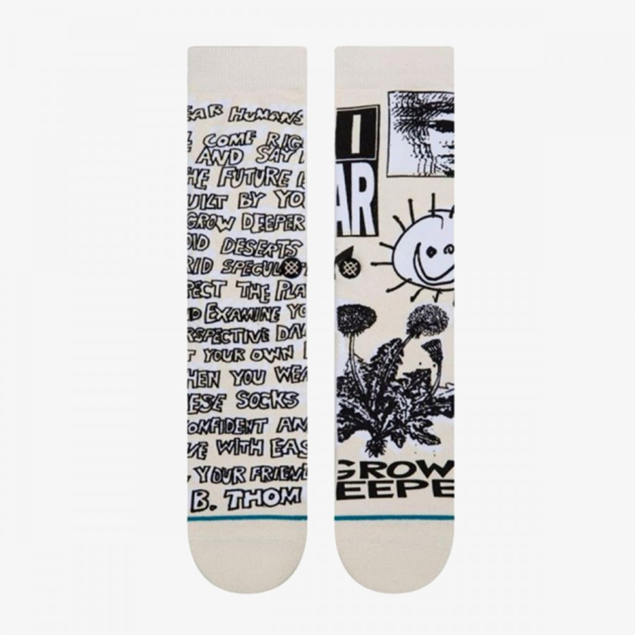 STANCE NOGAVICE A555A22DEA-OFW STANCE DEAR HUMANS OFFWHI 