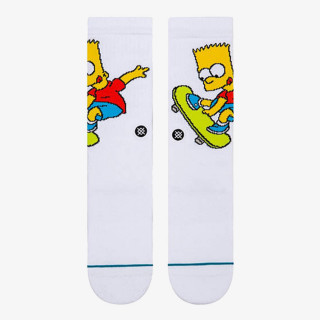 STANCE ROKAVA ZA NOGE A556A22BAR-WHT STANCE BART SIMPSON WHITE 