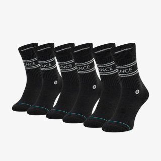 STANCE Nogavice A556D20SRO-BLK STANCE BASIC  3 PACK CREW 