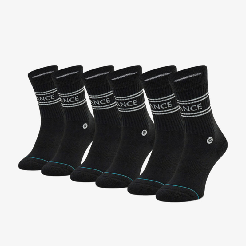 STANCE Nogavice STANCE BASIC  3 PACK CREW CREW BLK S 