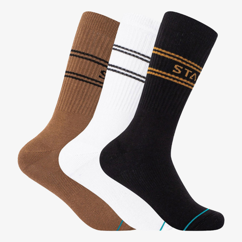 STANCE Nogavice BASIC 3 PACK CREW 